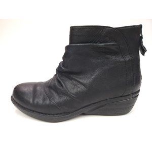 DANSKO Womens Arisa Black Leather Back Zip Ankle Short Boots Size 40 US 9.5-10